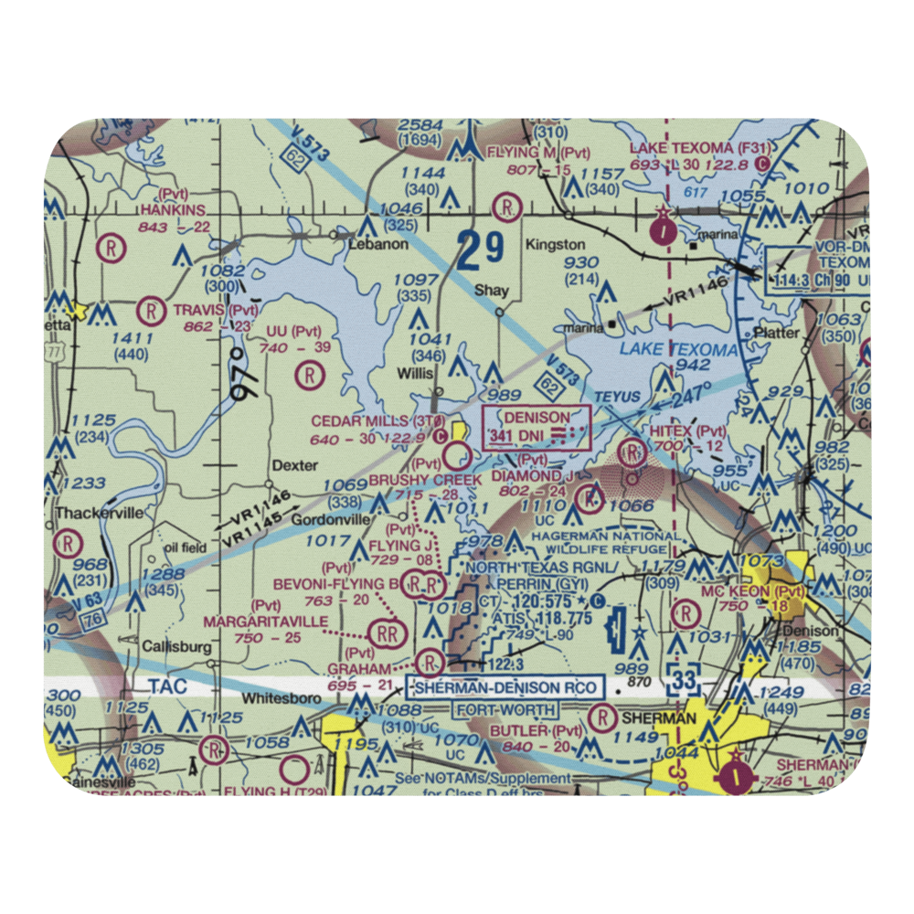 Cedar Mills Airport (3T0) VFR Sectional Mouse Pad 