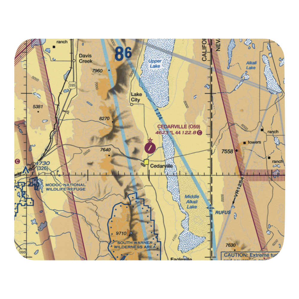 Cedarville Airport (O59) VFR Sectional Mouse Pad 