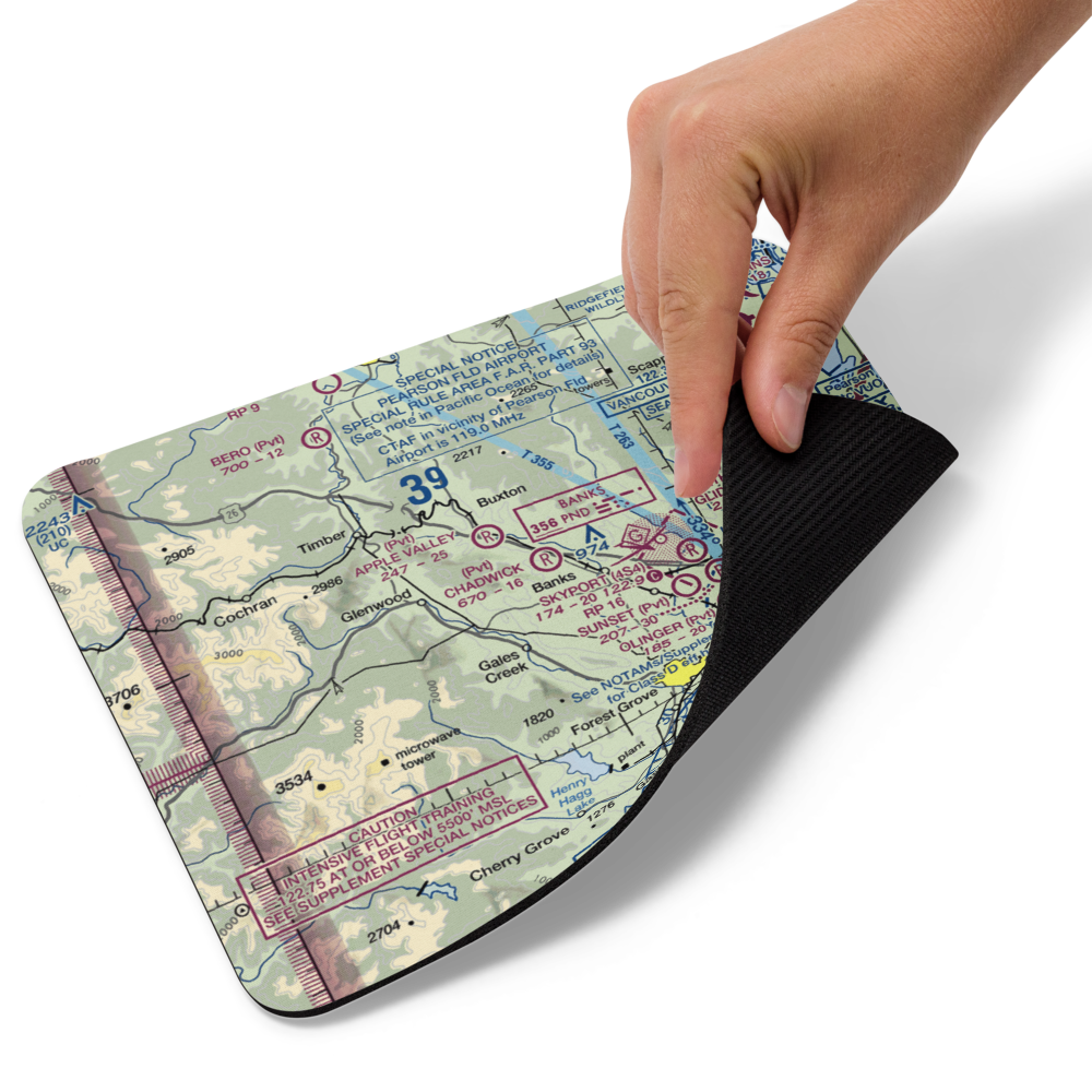 Chadwick Airport (OR27) VFR Sectional Mouse Pad 
