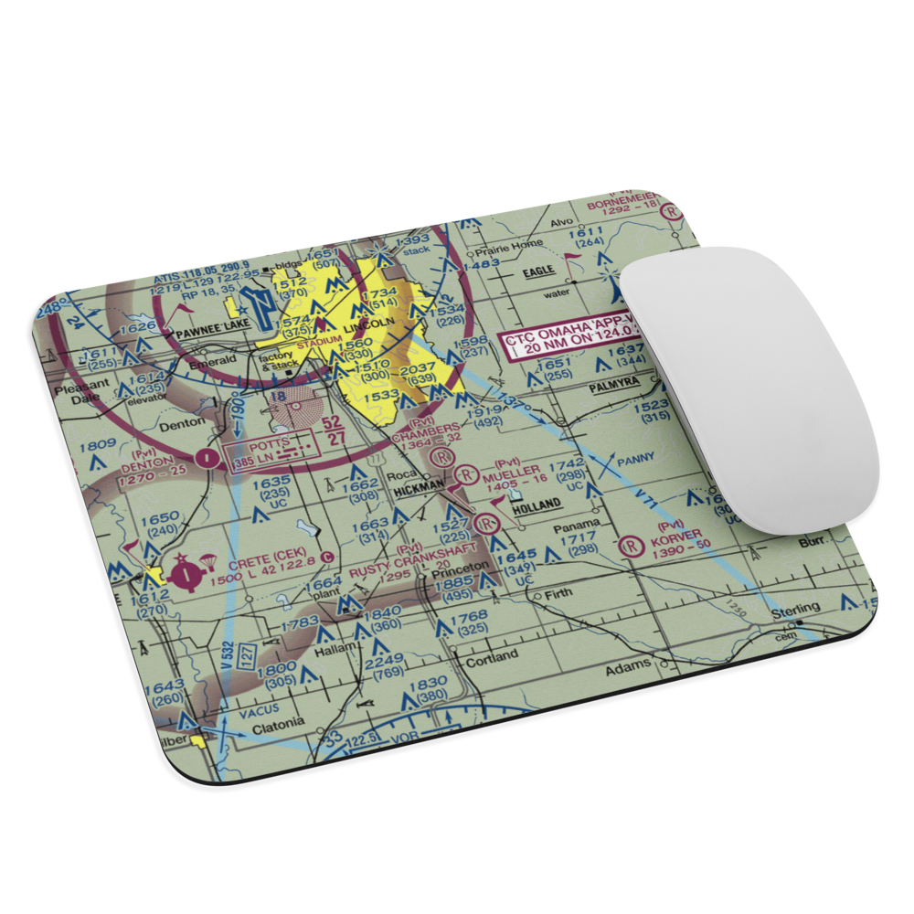Chambers Airfield (NE80) VFR Sectional Mouse Pad 