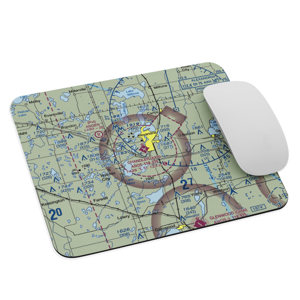 Chandler Field (AXN) VFR Sectional Mouse Pad 