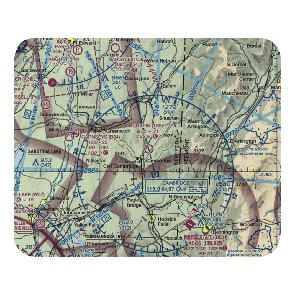 Chapin Field (1B8) VFR Sectional Mouse Pad 