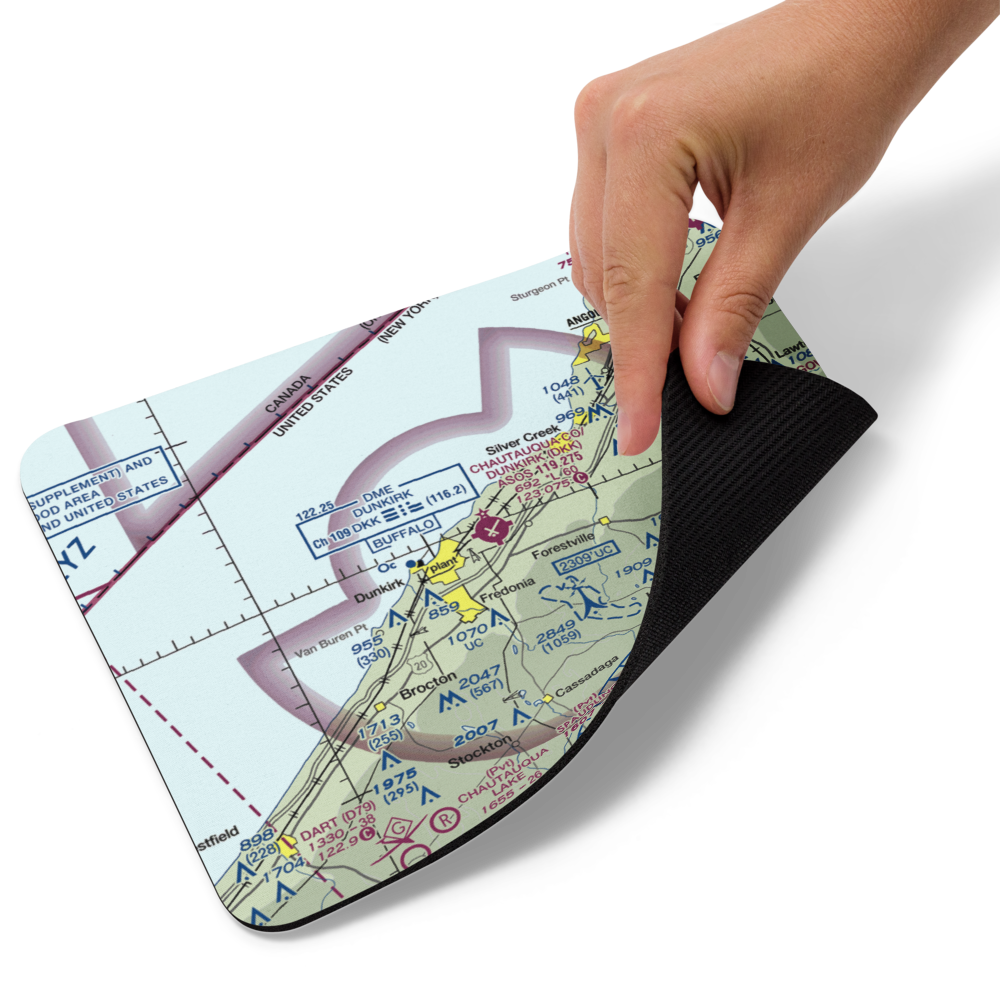 Chautauqua County-Dunkirk Airport (DKK) VFR Sectional Mouse Pad 