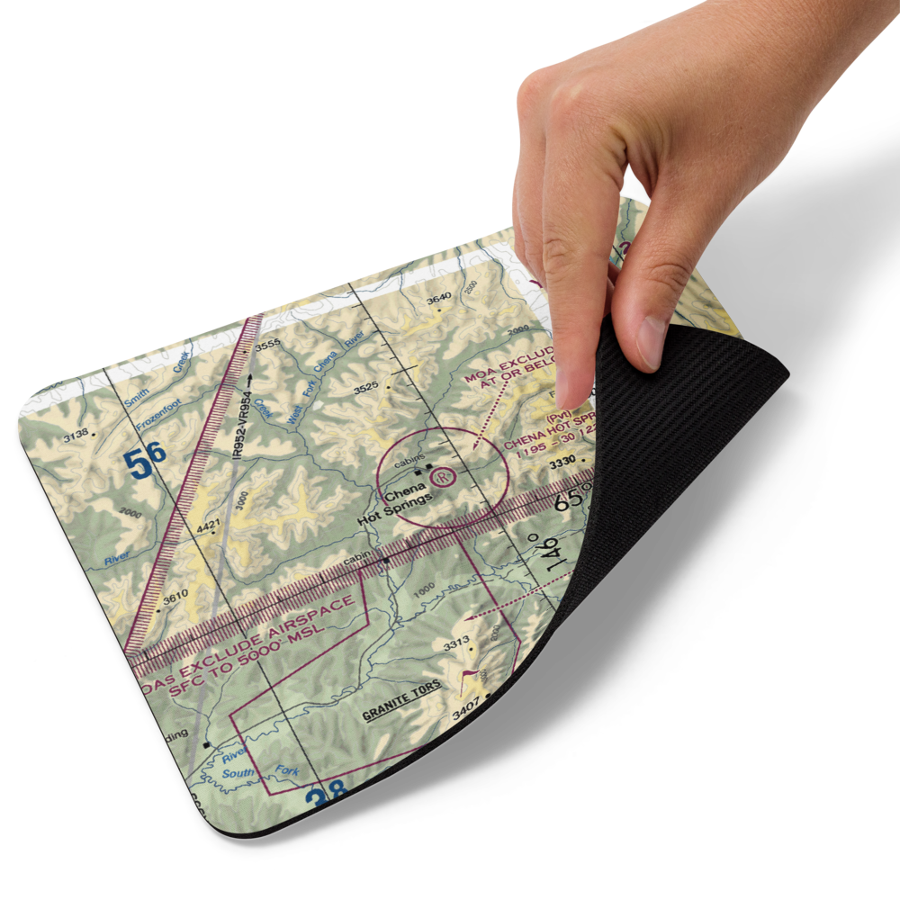 Chena Hot Springs Airport (AK13) VFR Sectional Mouse Pad 