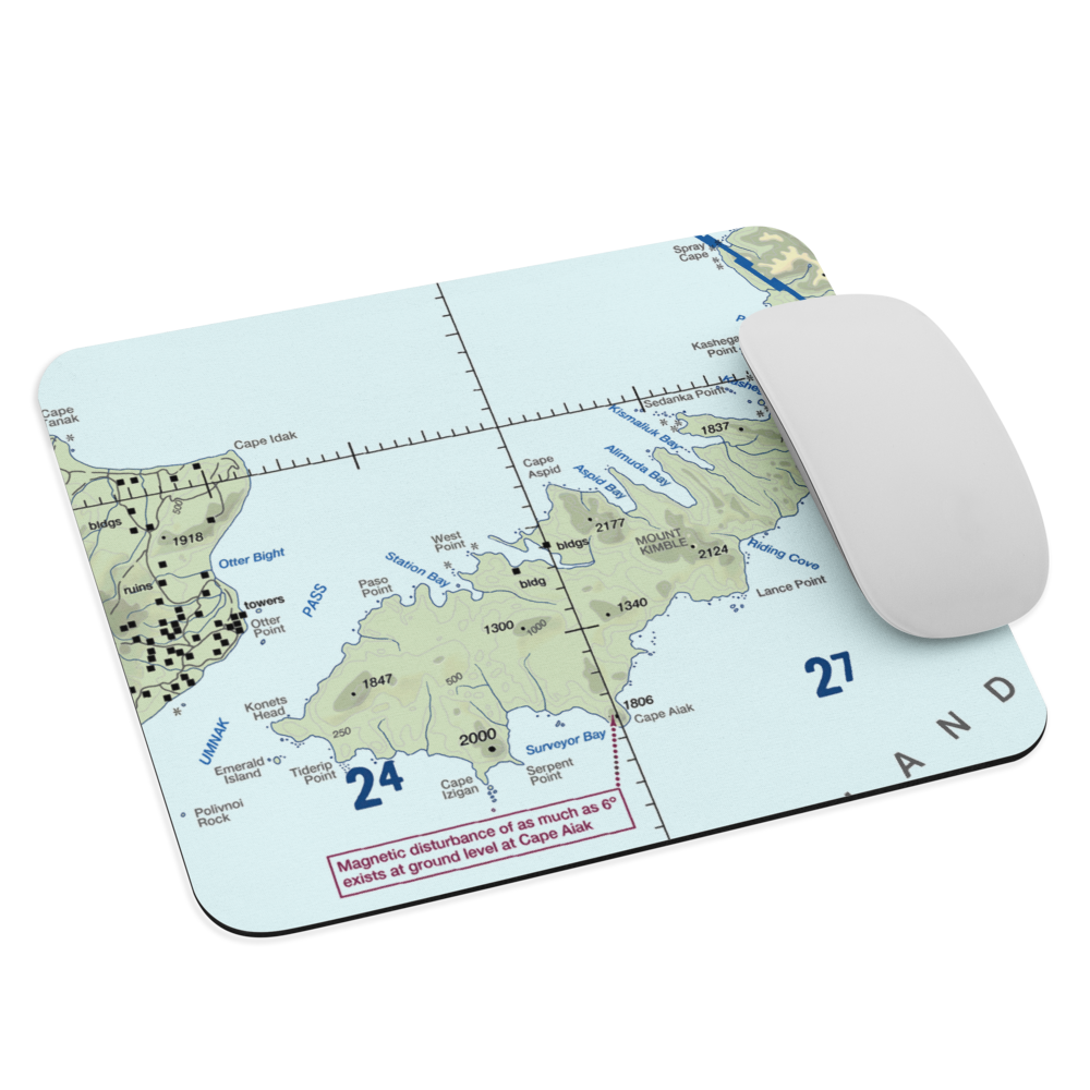 Chernofski Harbor Seaplane Base (KCN) VFR Sectional Mouse Pad 