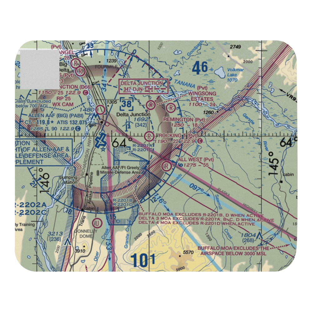 Cherokee Airport (45AK) VFR Sectional Mouse Pad 