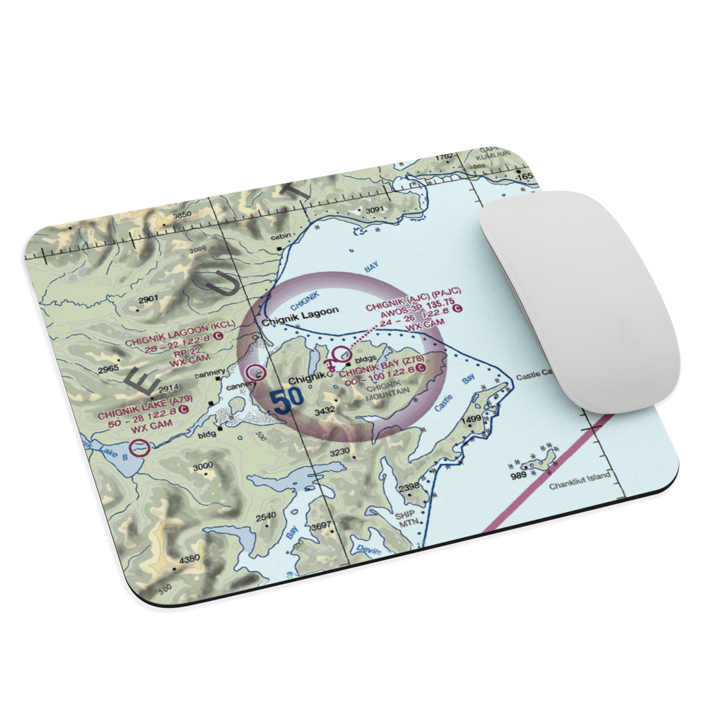 Chignik Airport (AJC) VFR Sectional Mouse Pad 