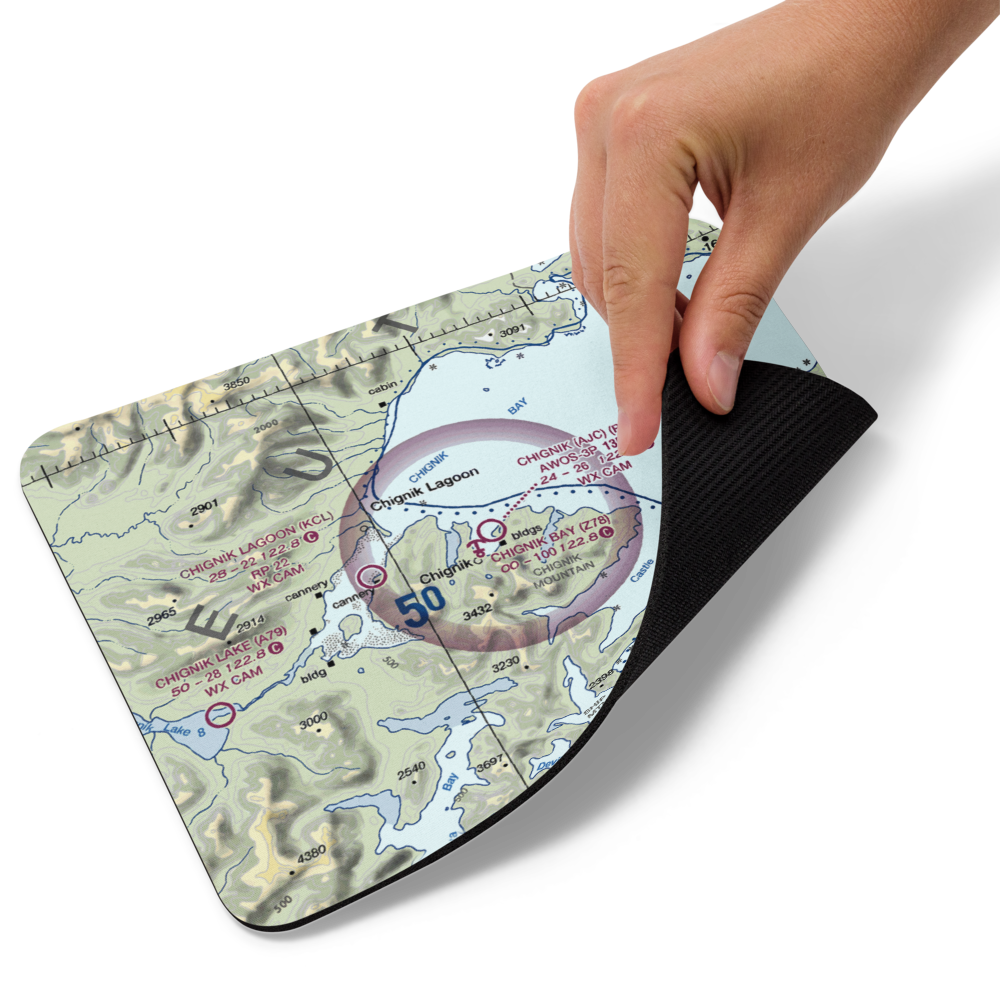Chignik Airport (AJC) VFR Sectional Mouse Pad 