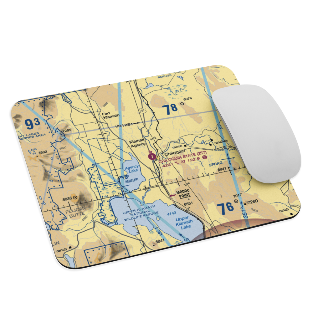 Chiloquin State Airport (2S7) VFR Sectional Mouse Pad 