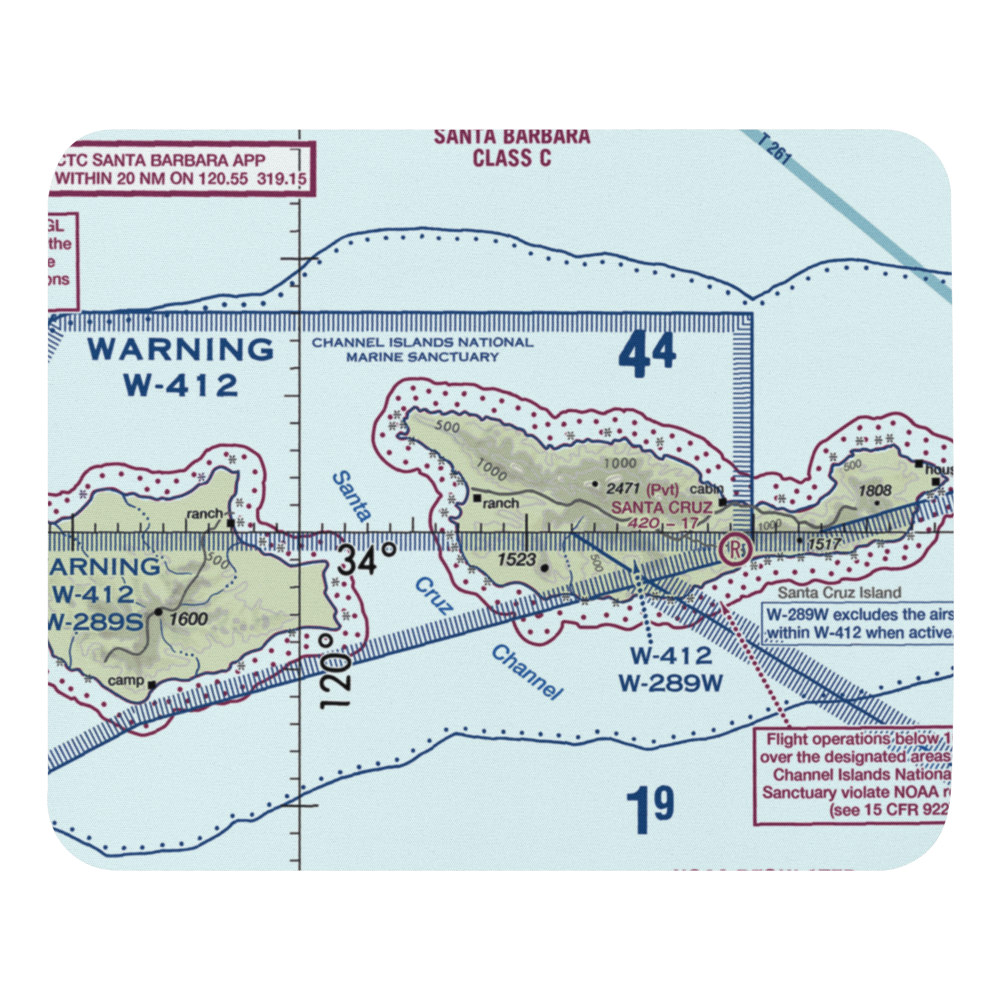 Christy Airstrip (CA97) VFR Sectional Mouse Pad 