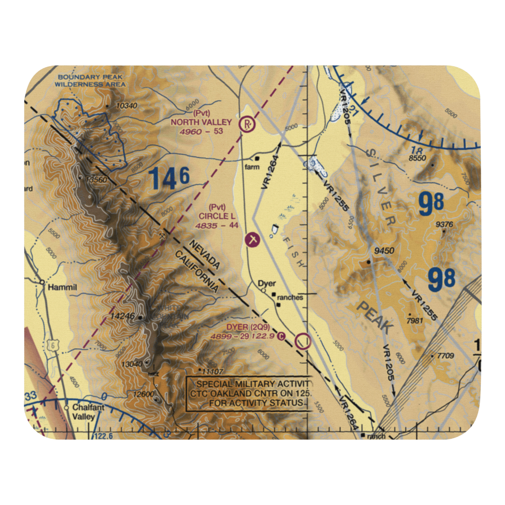 Circle L Ranch Airport (NV27) VFR Sectional Mouse Pad 