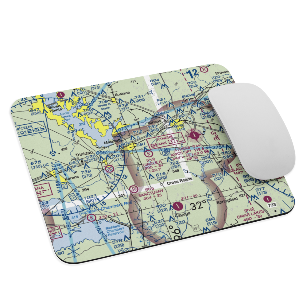 Circle R Ranch Airport (2TS4) VFR Sectional Mouse Pad 