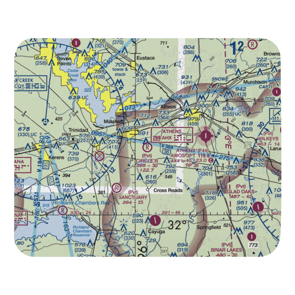 Circle R Ranch Airport (2TS4) VFR Sectional Mouse Pad 