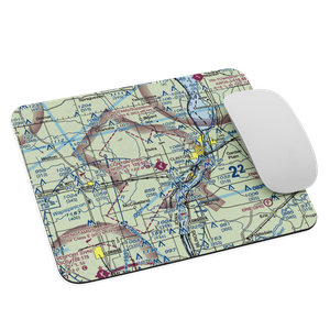 Clinton Municipal Airport (CWI) VFR Sectional Mouse Pad