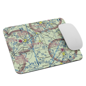 Clio Crop Care Airport (9W9) VFR Sectional Mouse Pad