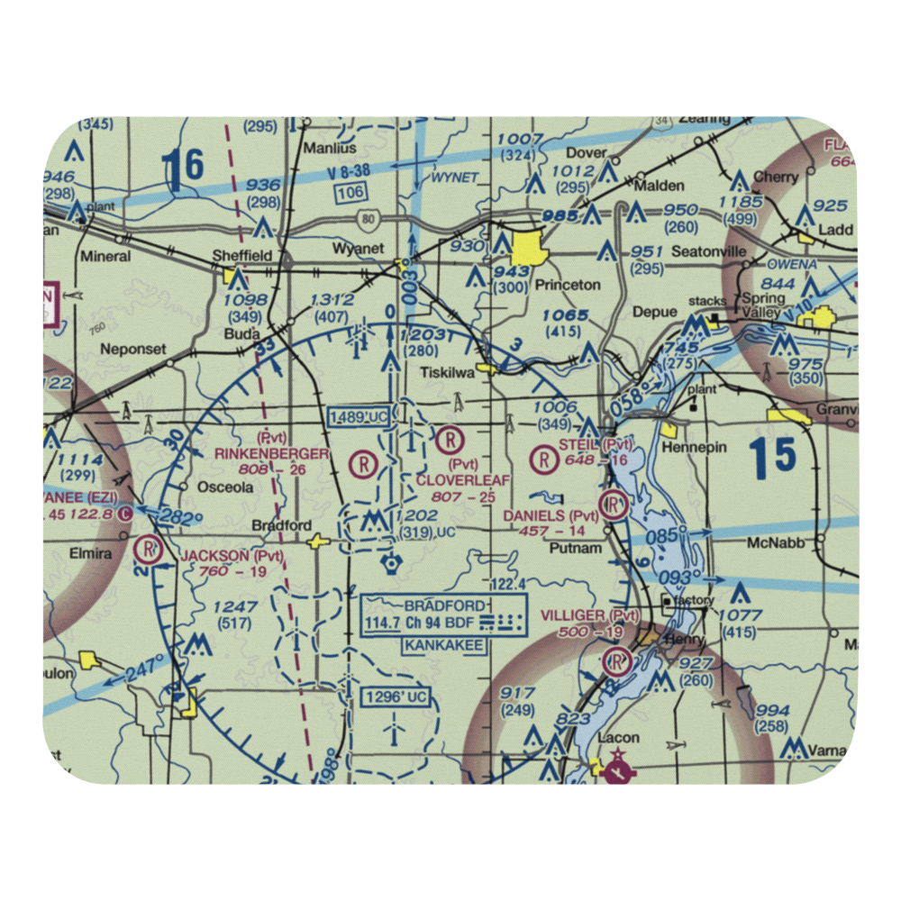 Cloverleaf Ranch Airport (15LL) VFR Sectional Mouse Pad 