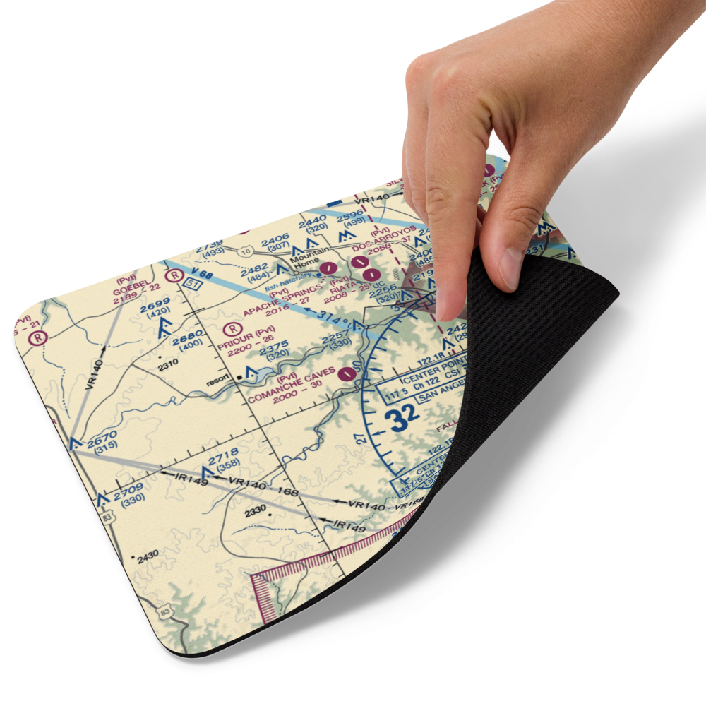 Comanche Caves Ranch Airport (4TA6) VFR Sectional Mouse Pad 