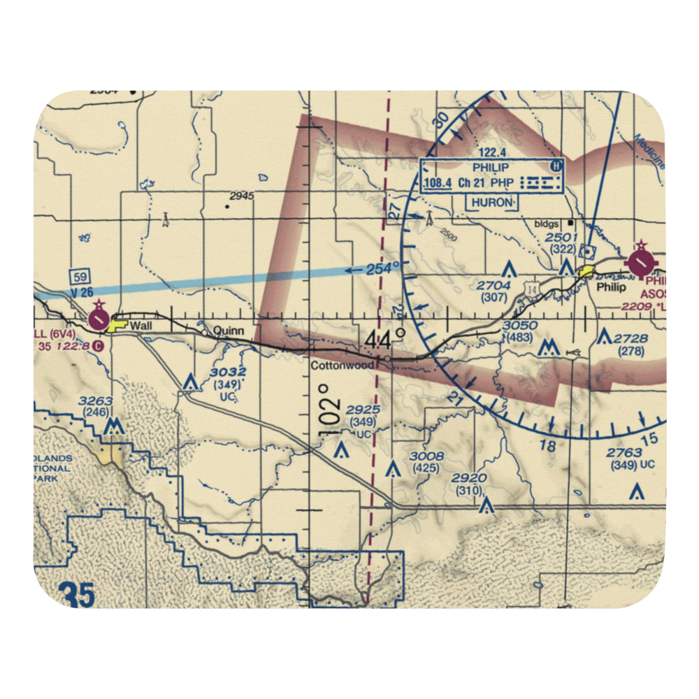 Cooks Airport (SD66) VFR Sectional Mouse Pad 