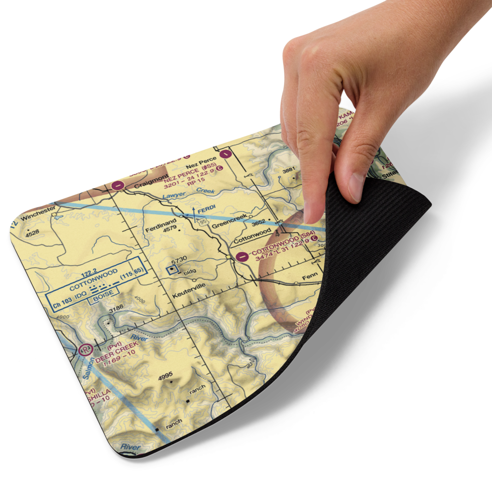 Cottonwood Municipal Airport (S84) VFR Sectional Mouse Pad 
