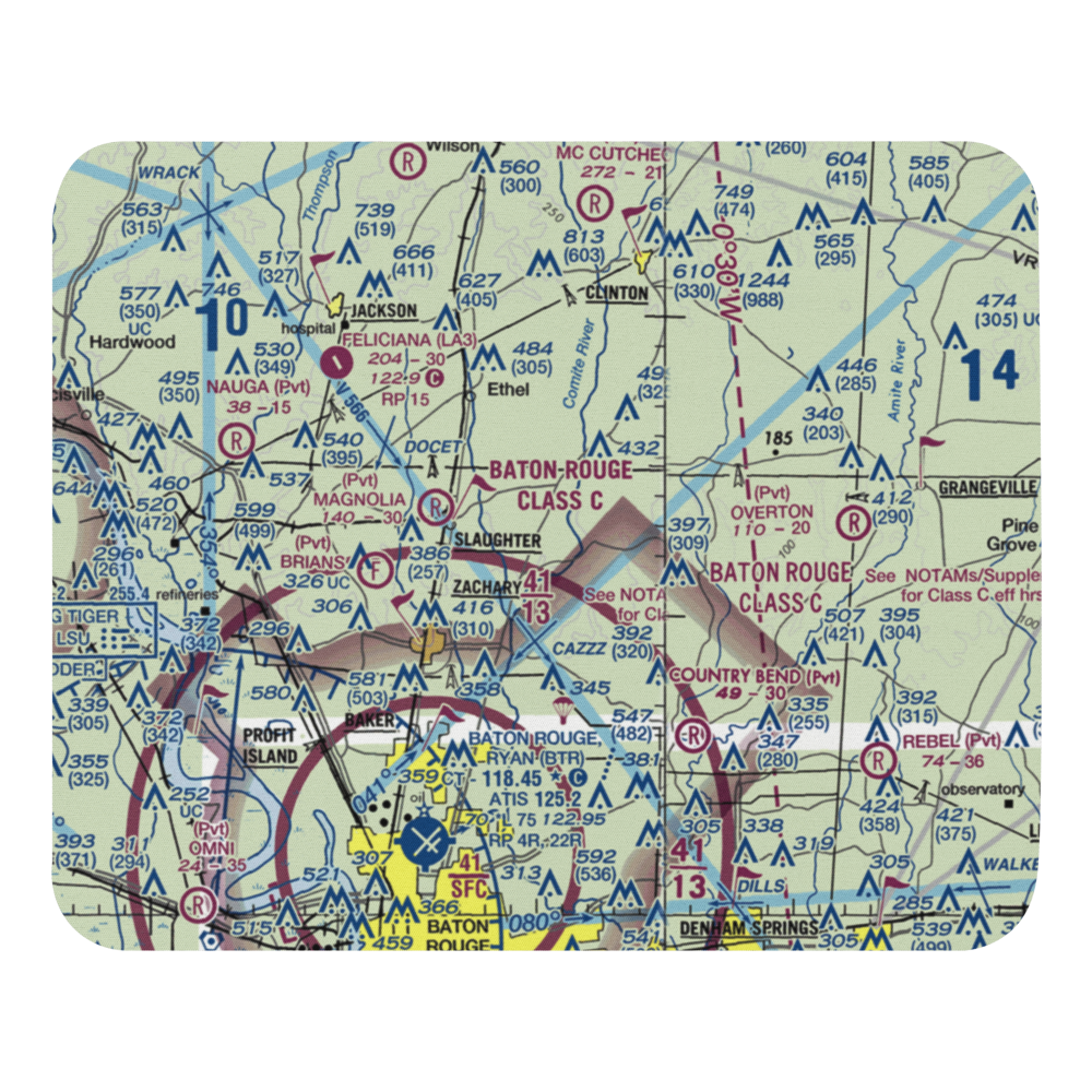 Country Breeze Airport (01LS) VFR Sectional Mouse Pad 