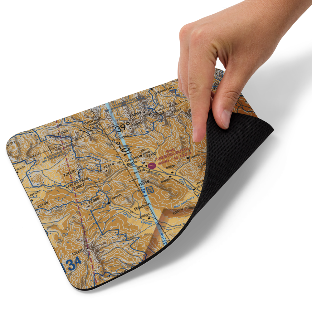 Crested Butte Airpark (CSE) VFR Sectional Mouse Pad 