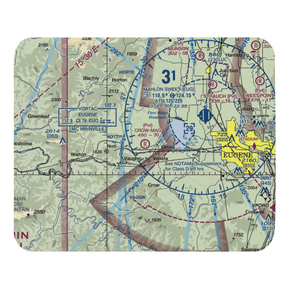 Crow-Mag Airport (33OR) VFR Sectional Mouse Pad 