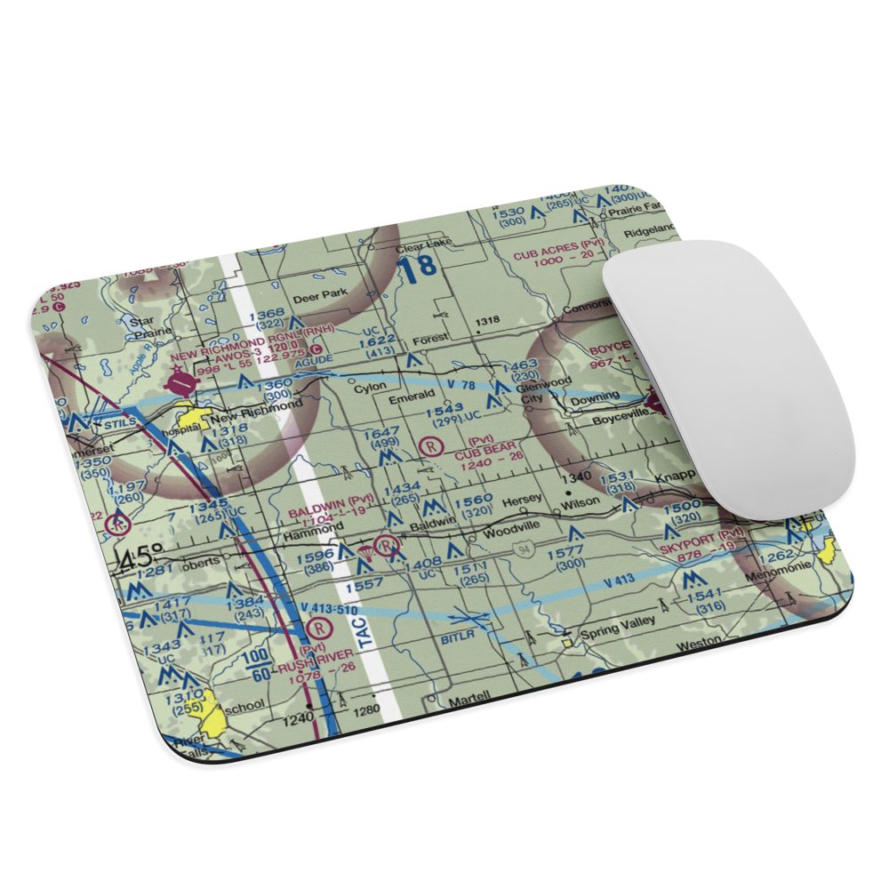 Cub Bear Airport (85WI) VFR Sectional Mouse Pad 