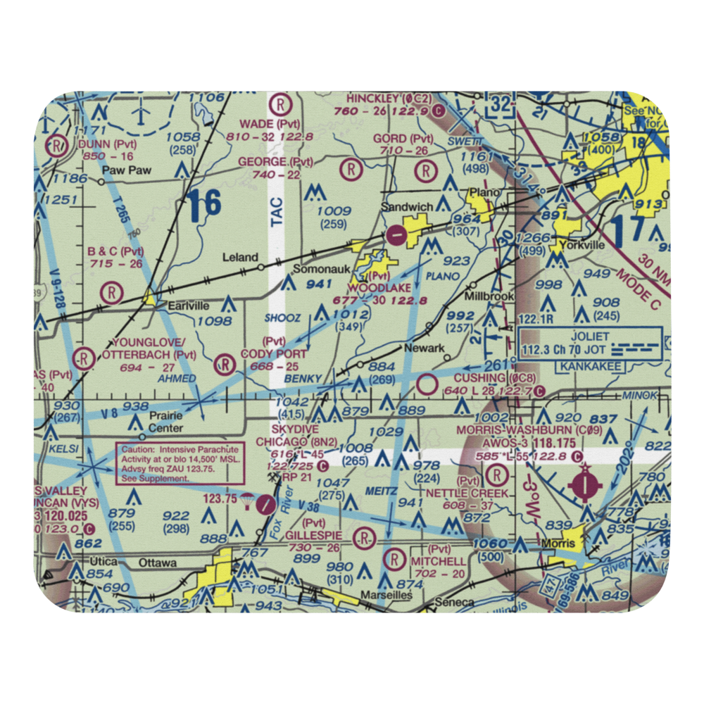 Cwian Field (2LL1) VFR Sectional Mouse Pad 