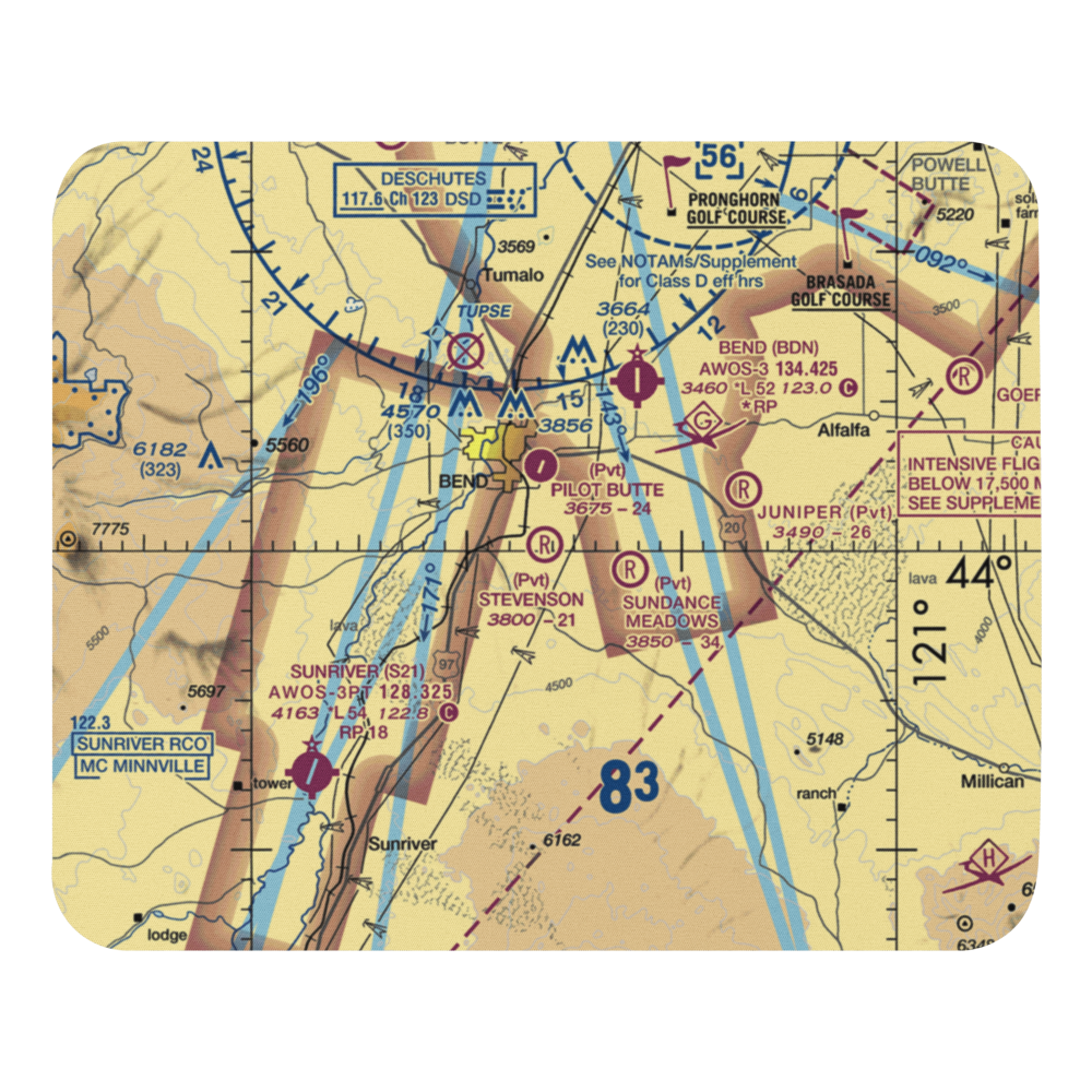 D M Stevenson Ranch Airport (OR30) VFR Sectional Mouse Pad 