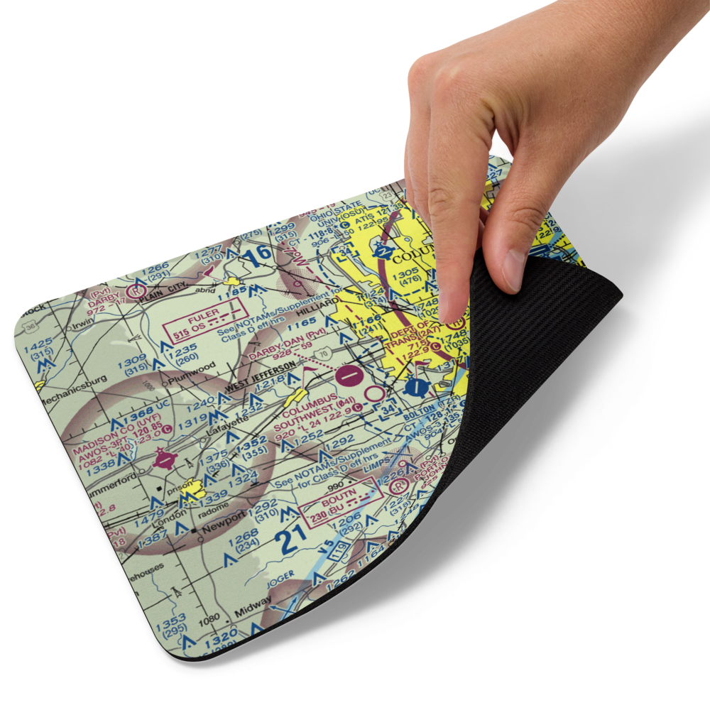 Darby Dan Airport (6I6) VFR Sectional Mouse Pad 