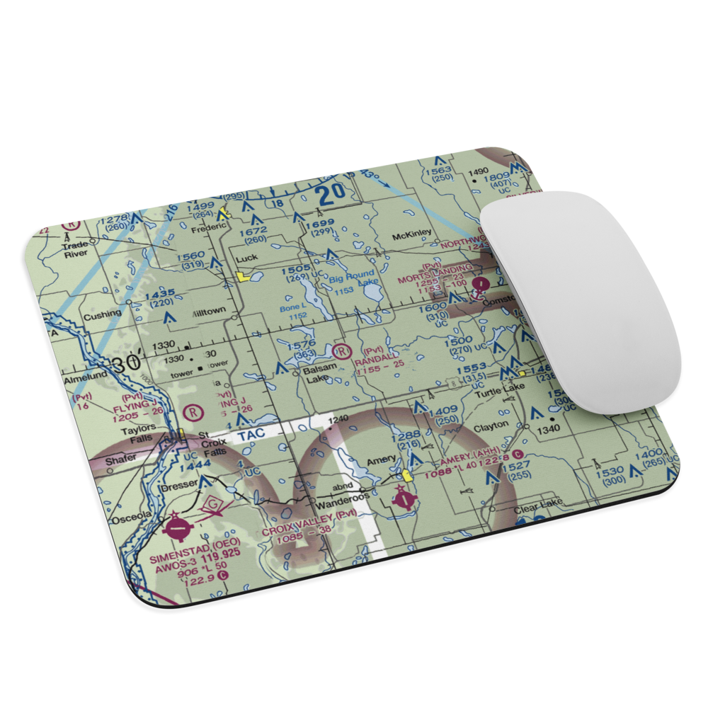 David Randall Airport (4WN5) VFR Sectional Mouse Pad 