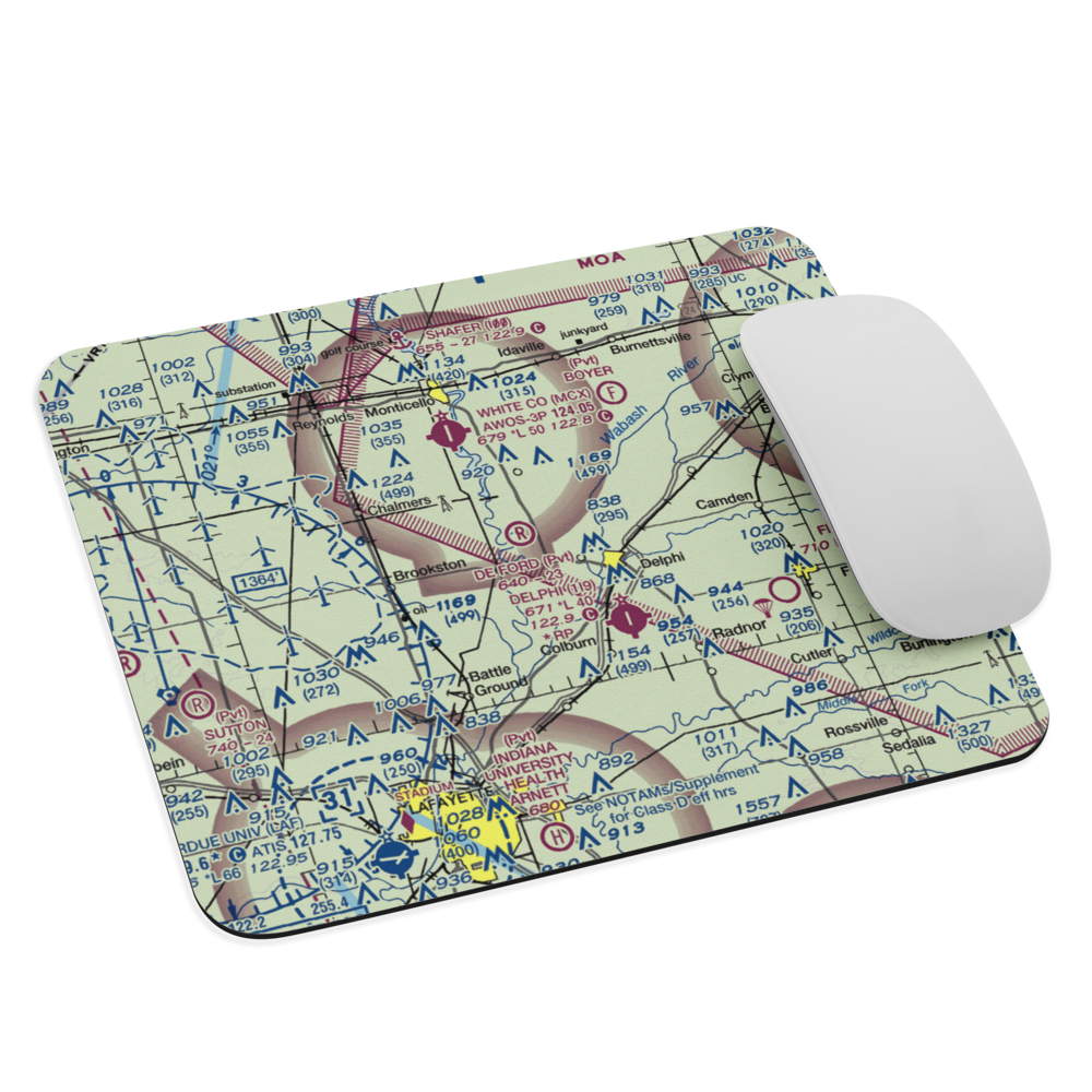 De Ford Airport (4II0) VFR Sectional Mouse Pad 