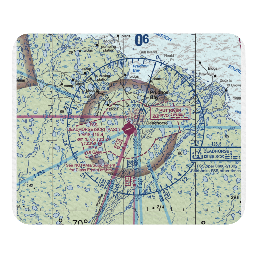 Deadhorse Airport (SCC) VFR Sectional Mouse Pad 