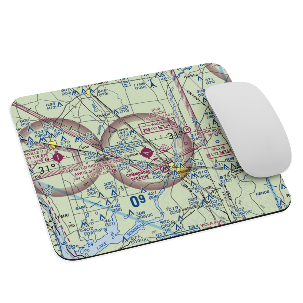 Decatur County Industrial Air Park (BGE) VFR Sectional Mouse Pad 