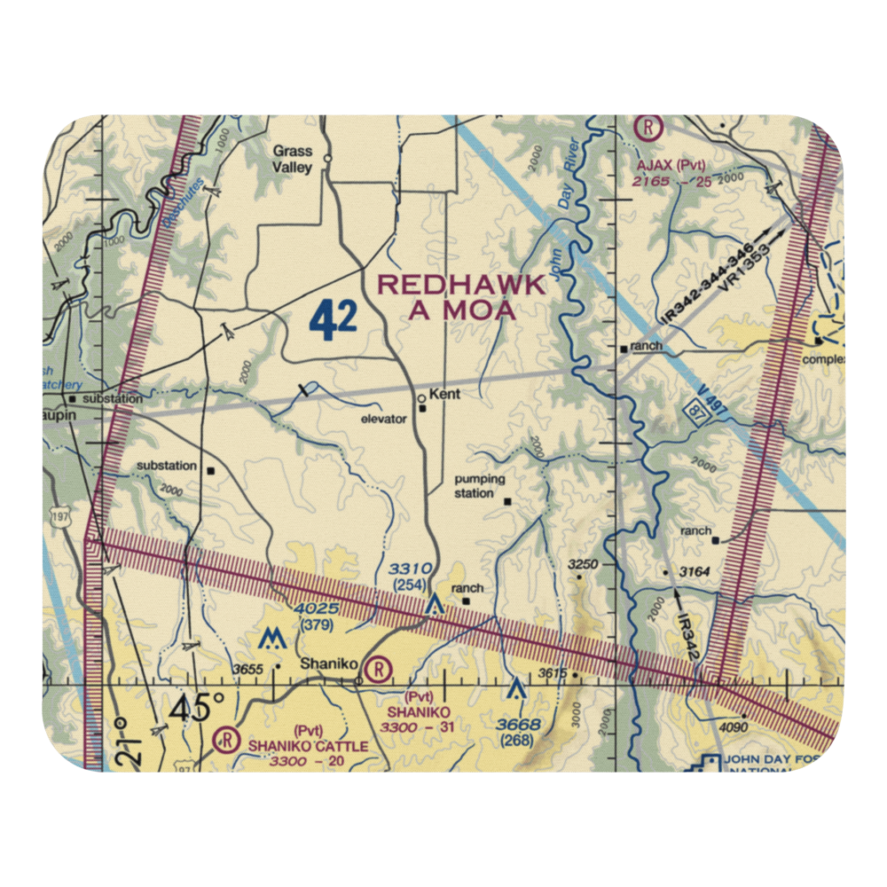 Decker Ranch Airport (OL04) VFR Sectional Mouse Pad 