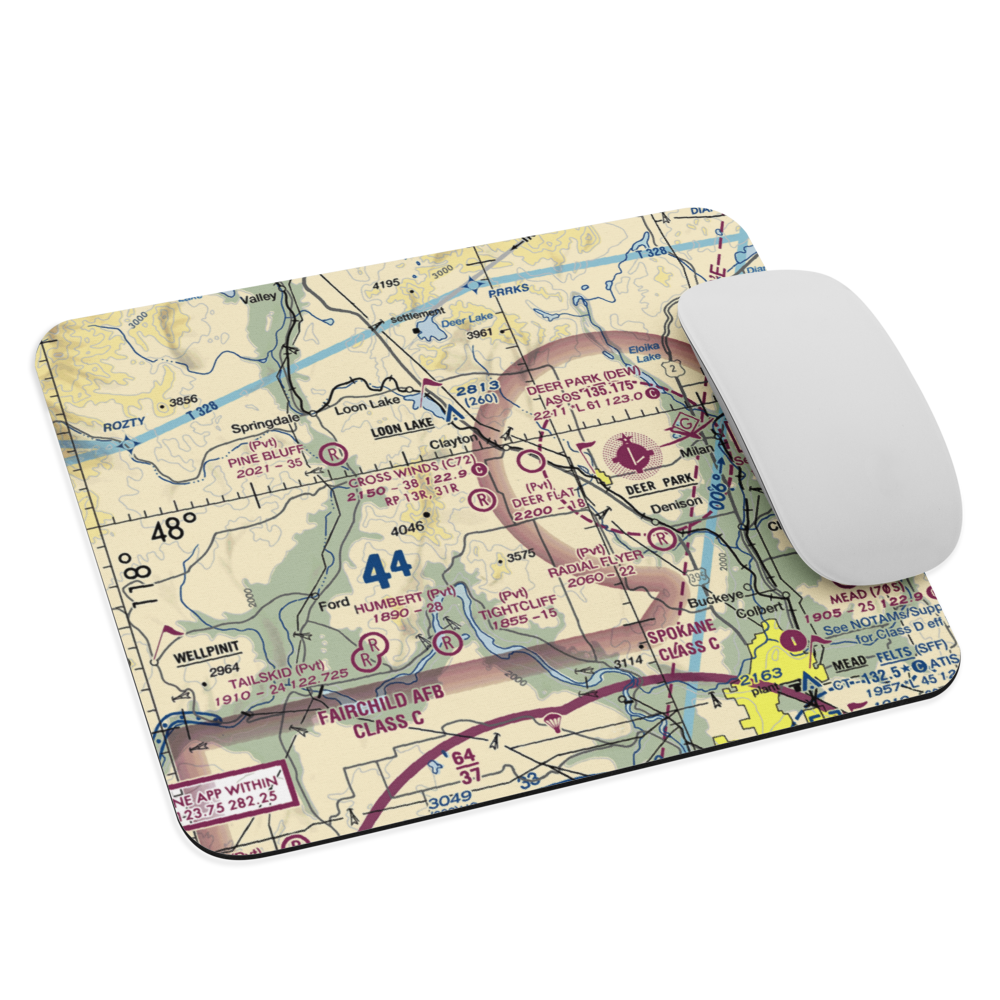 Deer Flat Airport (WA52) VFR Sectional Mouse Pad 