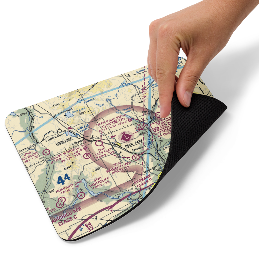 Deer Park Airport (DEW) VFR Sectional Mouse Pad 