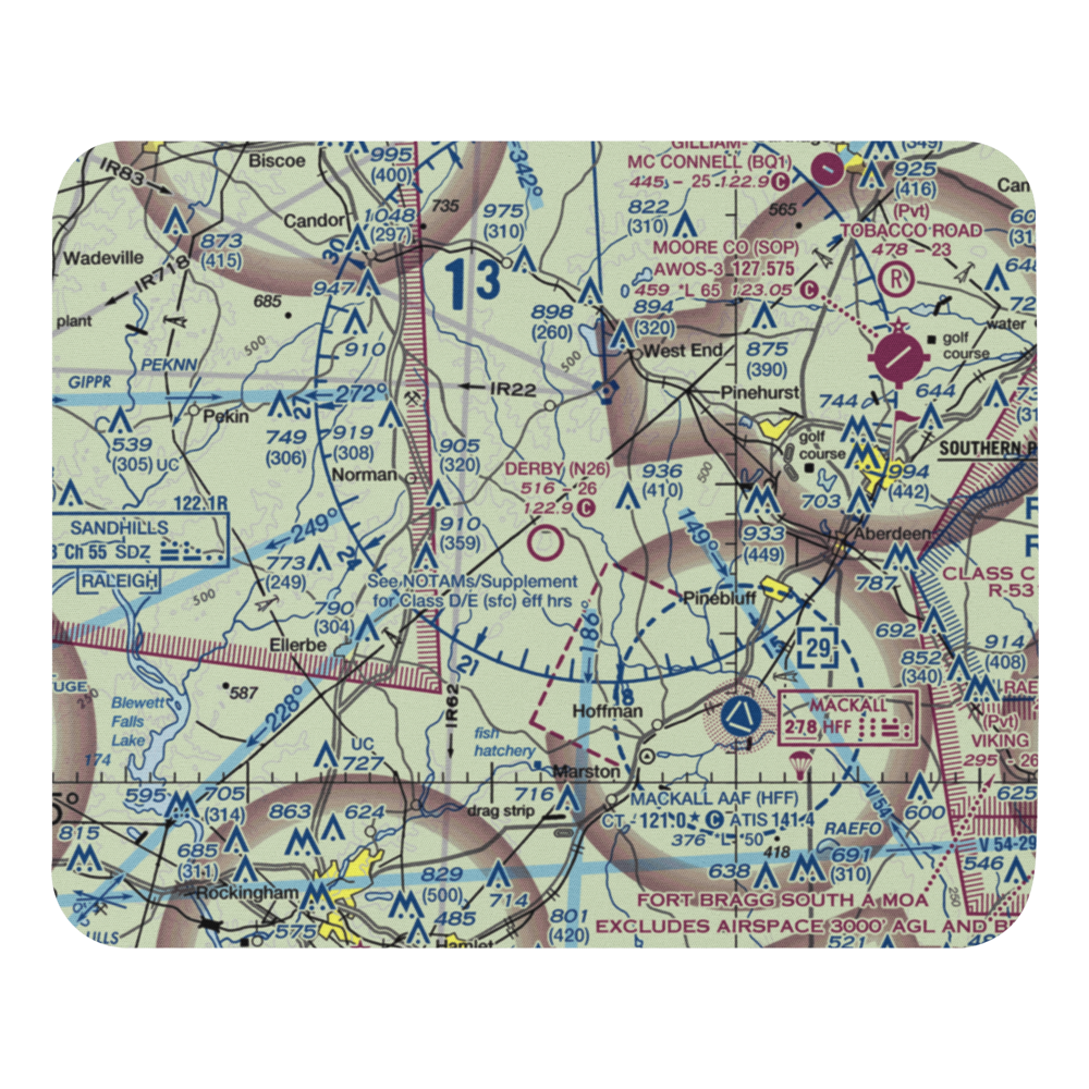 Derby Aerodrome (N26) VFR Sectional Mouse Pad 