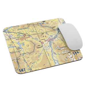 Devils Mountain Lodge Airport (IBN) VFR Sectional Mouse Pad