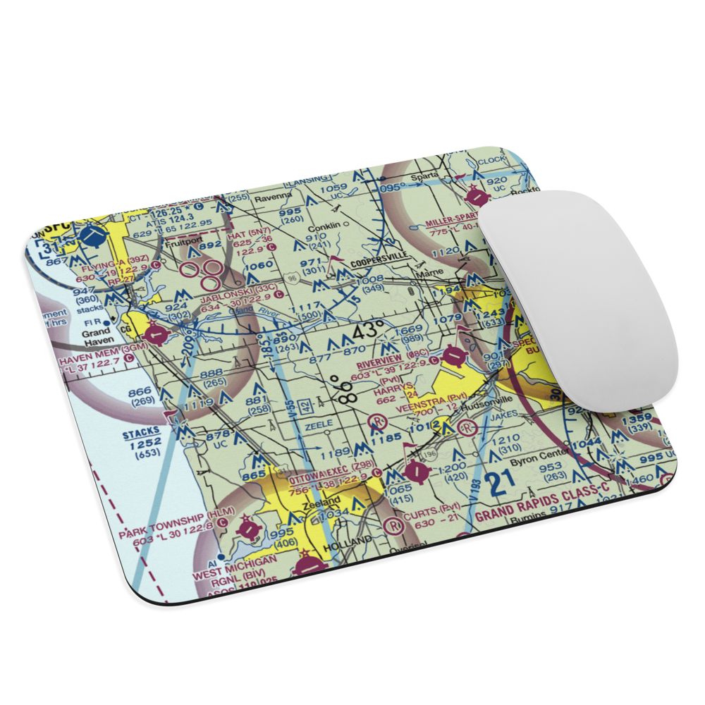 Deyoung Airport (6MI2) VFR Sectional Mouse Pad 