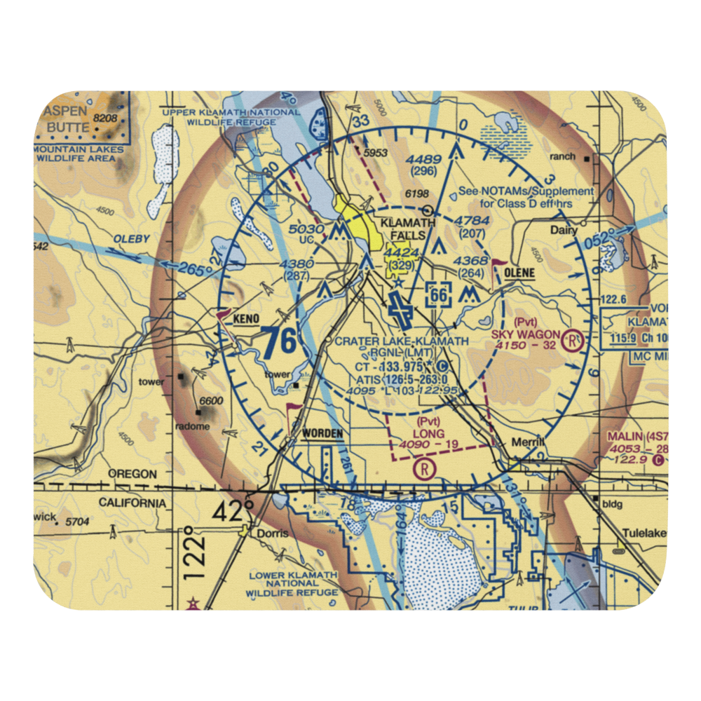 Dillon Field Airport (3OG3) VFR Sectional Mouse Pad 
