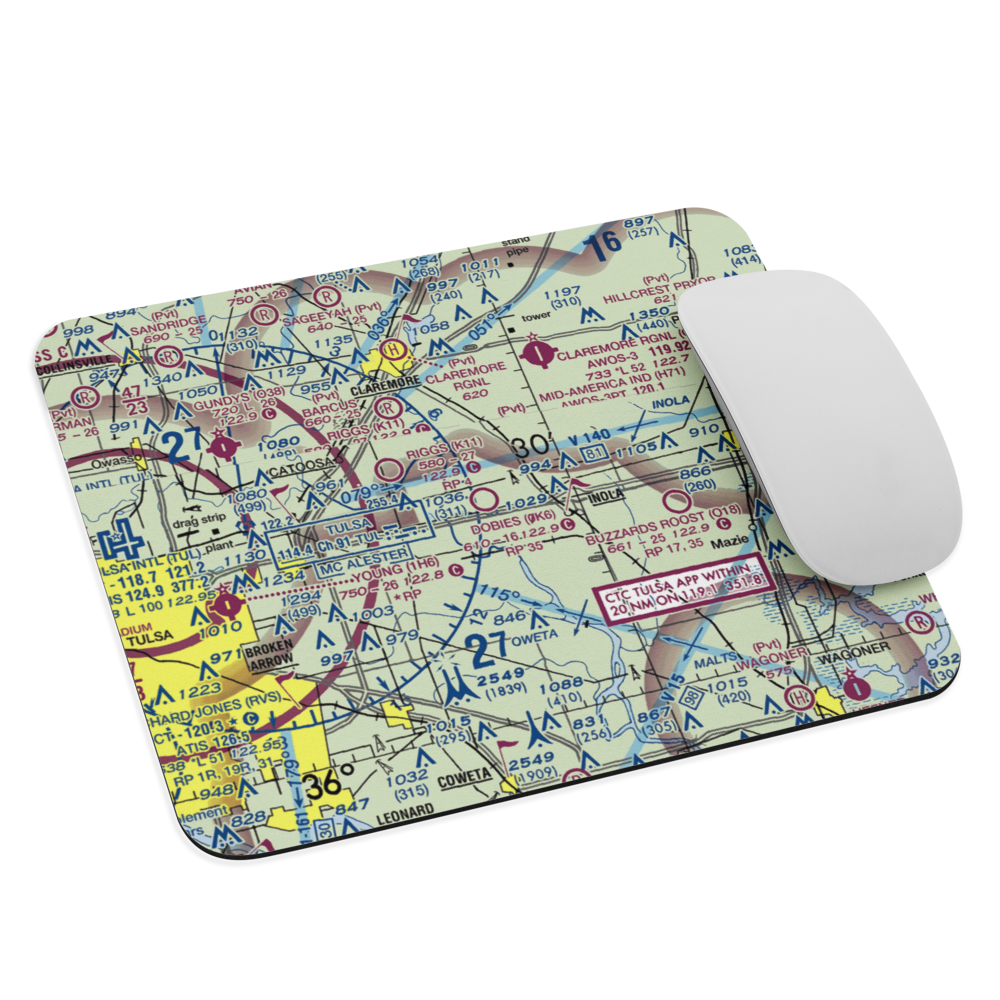 Dobie's Airport (0K6) VFR Sectional Mouse Pad 