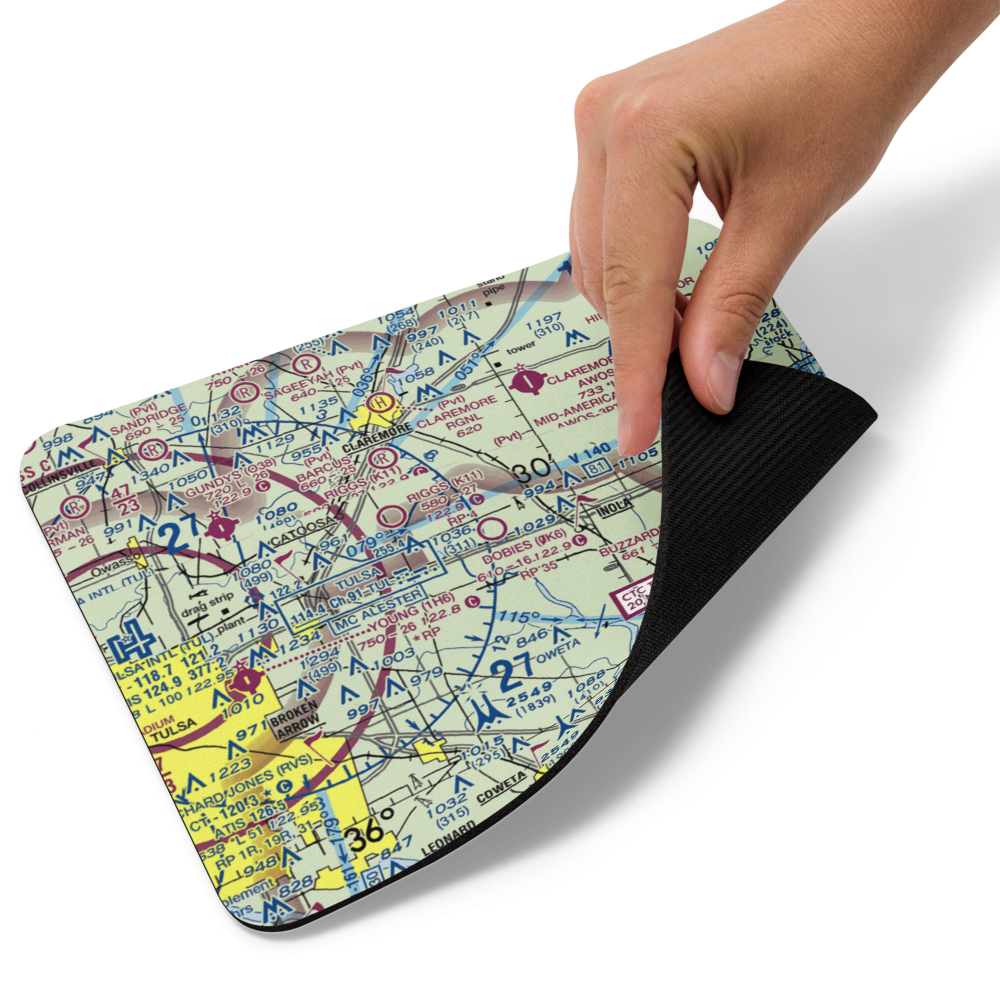 Dobie's Airport (0K6) VFR Sectional Mouse Pad 