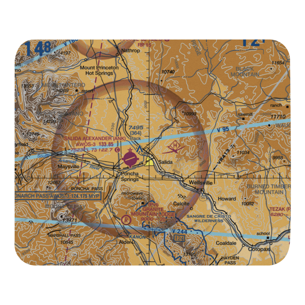 Dodsworth Airport (1CO7) VFR Sectional Mouse Pad 