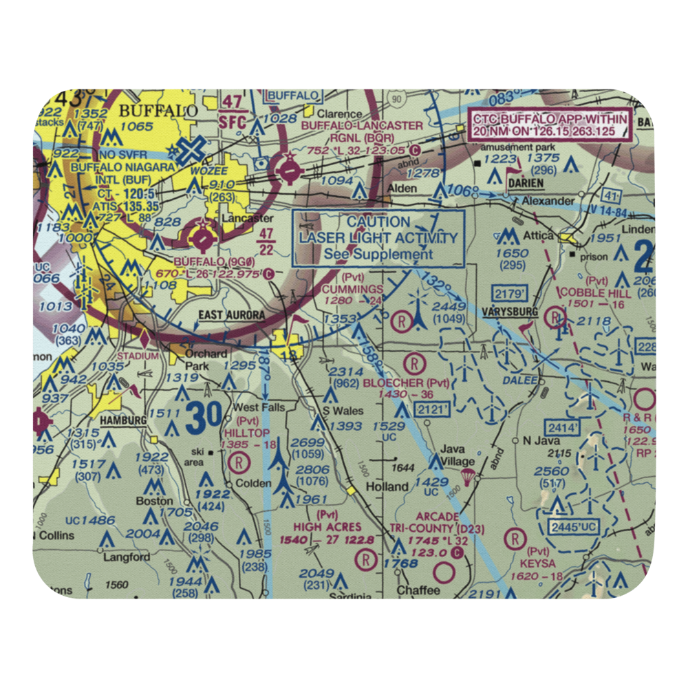 Donnelly's Airport (NK12) VFR Sectional Mouse Pad 