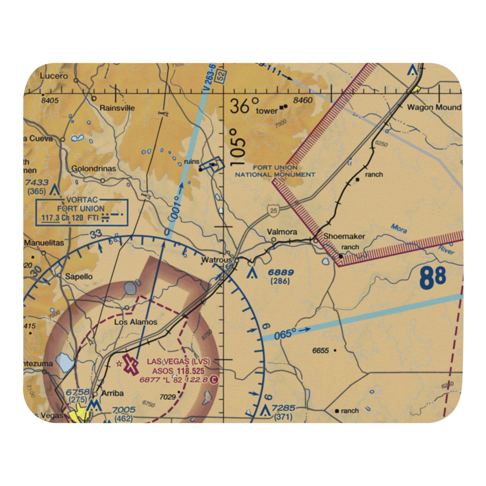 Doolittle Ranch Airport (NM75) VFR Sectional Mouse Pad 