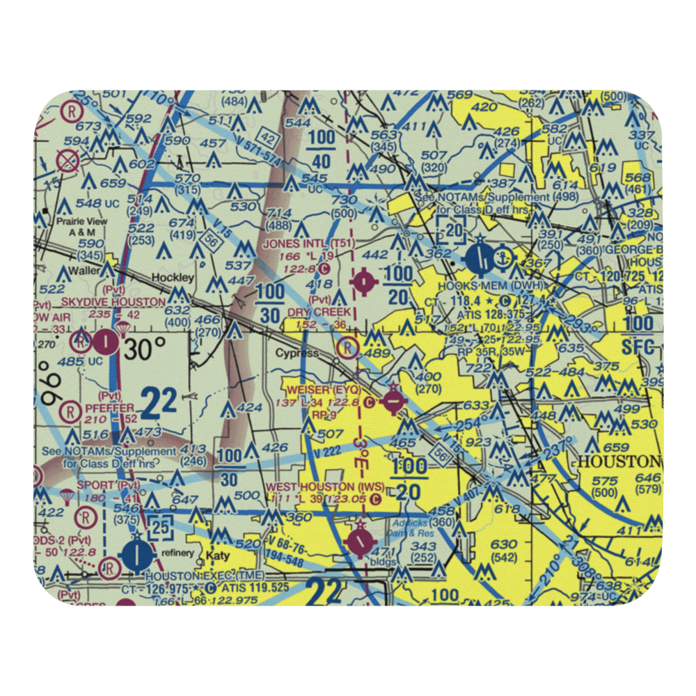 Dry Creek Airport (TS07) VFR Sectional Mouse Pad 