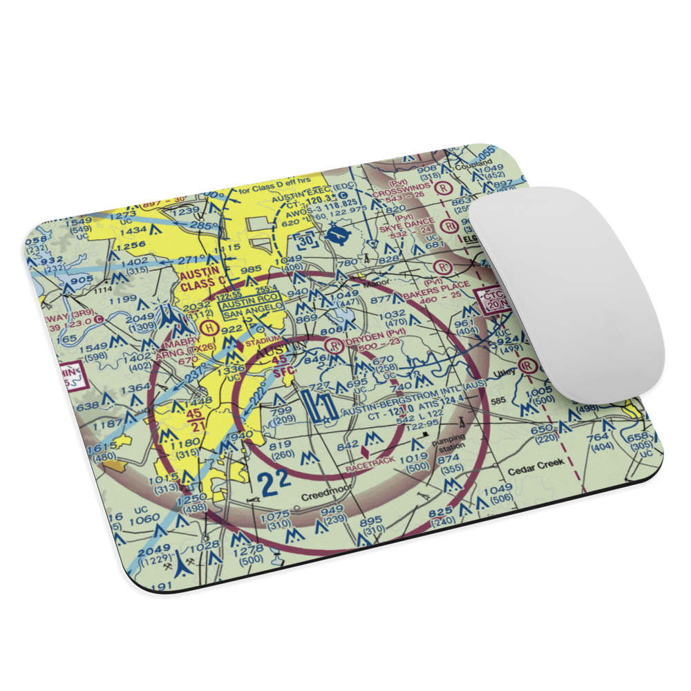 Dryden Airport (TX05) VFR Sectional Mouse Pad 