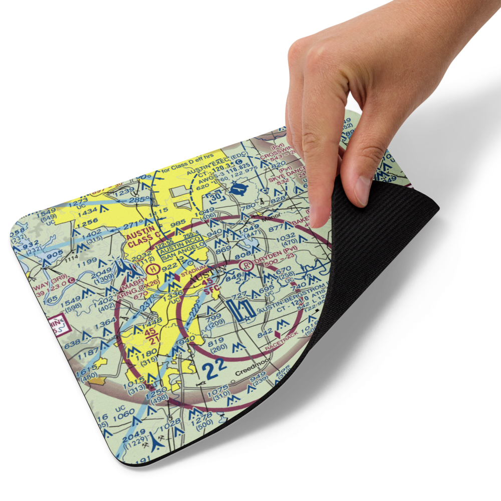 Dryden Airport (TX05) VFR Sectional Mouse Pad 