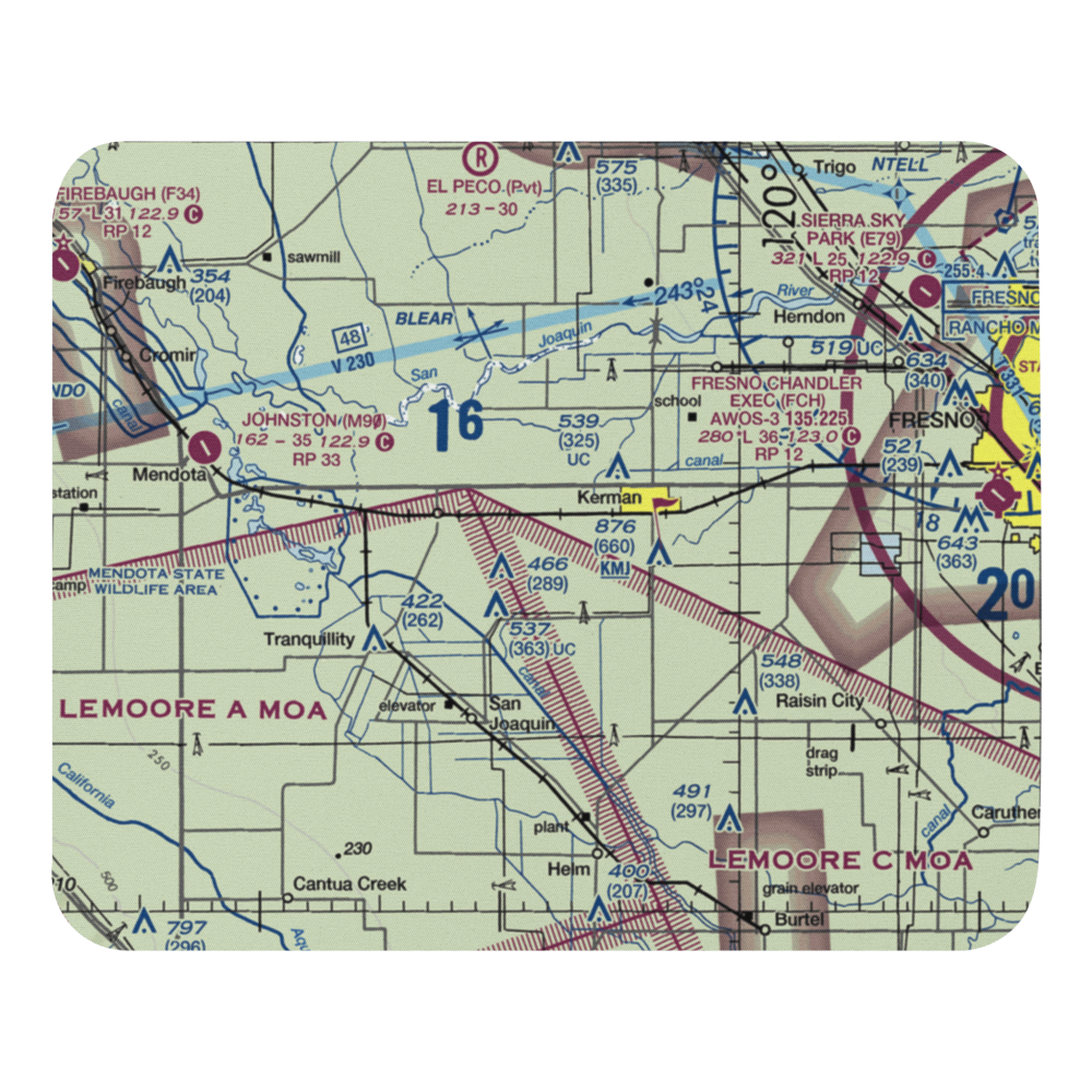 Du Bois Ranch Airport (7CL0) VFR Sectional Mouse Pad 
